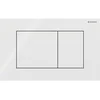 Image de Geberit Sigma40 bedieningsplaat - 2-toets spoeling - extra dun - vierkante knoppen - glas - wit