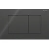 Image de Geberit Sigma40 bedieningsplaat - 2-toets spoeling - extra dun - vierkante knoppen - glas - zwart