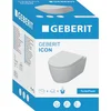 Image de Geberit iCon Wandclosetset - 53x35cm - diepspoel - rimless - TurboFlush - KeraTect - softclose en quickrelease zitting - glans wit