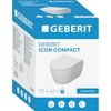 Image de Geberit iCon Wandclosetset - 49x35cm - compact - diepspoel - rimless - TurboFlush - KeraTect - softclose en quickrelease zitting - glans wit