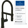 Image de Villeroy & Boch Steel Expert Compact - Keukenraan met flexibele uitloop en vuistdouche, mat zwart 92730006