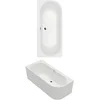 Image de Villeroy & Boch Oberon 2.1 Back-to-wall bad voor hoekinbouw links - 1800 x 800 mm - glans wit Alpin (wit)