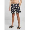 Image de Urban Classics - Pattern midnightnavydaisy Zwemshorts - S - Blauw/Wit