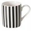 Image de Keramische Espressokop Zwart-Wit Gestreept SOHO 8,5x5,8x6cm