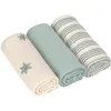 Image de Lässig Hydrofiele Doeken - 3 stuks - 60 x 60 cm - Tiny Team - Granite Green