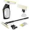 Image de Kärcher Window Vac WV 3 Comfort Extended draadloze ruitenreiniger - Raamwisser looptijd accu 35 minuten voor 105 m² - Ramenwasser voor douche en andere gladde oppervlakken - Verlengsteel - XXL Tank & Douchehaak - Incl. sproeiflacon en microvezeldoek