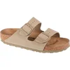 Image de Birkenstock - Arizona Groen Smal Voetbed Unisex Slipper - Maat 40