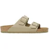 Image de Birkenstock - Arizona Groen Smal Voetbed Unisex Slipper - Maat 42