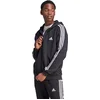 Image de adidas Sportswear Essentials Fleece 3-Stripes Ritshoodie - Heren - Zwart- S