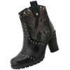 Image de Mustang damesenkellaarsjes zwart 15M0162012/black-multi