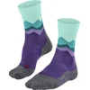 Image de FALKE TK2 Wandelsokken anti blaren, medium padding merinowol sportsokken dames purper - Maat 39-40