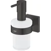 Image de GROHE QuickFix Start Cube zeepdispenser met houder - 160 ml - Matte Black