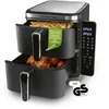 Image de GOURMETmaxx FryUp Vertical Double Chamber Hot Air Fryer | vertical air fryer | folding touch display | 32% more space-saving | capacity 10L | hot air fryer 2 chambers
