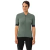 Image de Vaude Bike Kuro Full Zip Ii Korte Mouw Wielertrui Groen 40 Vrouw