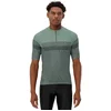 Image de Vaude Bike Posta Half Zip Ii Korte Mouw Wielertrui Groen M Man