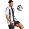Image de adidas T-shirt Heren Striped 24 Jersey Wit-Zwart - Maat XL
