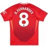 Image de 2024-25 Manchester United Home Shirt Bruno Fernandes #8 maat Large
