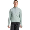 Image de adidas Performance Ultimate Hi Vis Reflective Shirt met Halflange Rits - Dames - Groen