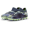 Image de PUMA FUTURE 7 MATCH FG/AG Jr Unisex Sportschoenen - Gray Skies-PUMA White-Fizzy Apple - Maat 32