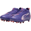 Image de PUMA ULTRA 5 MATCH FG/AG Jr Unisex Sportschoenen - Lapis Lazuli-PUMA White-Sunset Glow - Maat 37