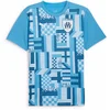 Image de Puma Olympique Marseille 24/25 Voor De Wedstrijd T-shirt Met Korte Mouwen Blauw S Man,Vrouw
