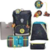 Image de DerDieDas Schooltas ErgoFlex Easy Exklusiv LED Schulranzenset 5-delig Crazy Zwart