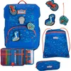 Image de Scout Schooltas Superflash Neo Set 4-delig Blue Dino Blauw