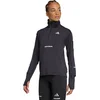 Image de adidas Performance Adi365 CLIMAWARM+ Hardlooplongsleeve met Halflange Rits - Dames - Zwart