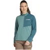 Image de Adidas Terrex Multi Climacool Half Rits Lange Mouw T-shirt Groen S Vrouw