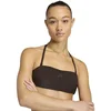 Image de Adidas Iconisea Ribbed Padded Bandeau Bikinitop Bruin 42 Vrouw