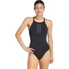 Image de Adidas Sportswear Iconisea Geribbeld Badpak Met Cups En Dunne Bandjes - Dames - Bruin