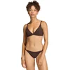 Image de Adidas Sportswear Iconisea Ribbed Padded Triangle Bikinitopje - Dames - Bruin
