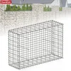 Image de FLOORDIREKT Schanskorf Lenox - Verzinkt Stalen Mand - voor Decoratieve Privacyschermen & Tuinprojecten - 100 x 80 x 30 cm - Zilver