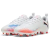 Image de PUMA FUTURE 8 PLAY FG/AG Jr Unisex Sportschoenen - PUMA White-PUMA Black-Glowing Red