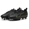 Image de PUMA ULTRA 6 PLAY FG/AG Jr Unisex Sportschoenen - PUMA Black-Fizzy Light-Green Terrain