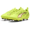 Image de PUMA ULTRA 6 PLAY FG/AG Jr Unisex Sportschoenen - Yellow Alert-PUMA Black-Glowing Red-Lime Squeeze