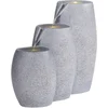 Image de ARKLE - Tuinfontein met LED - Grijs - Magnesiumoxide