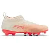 Image de PUMA FUTURE 9 MATCH FG/AG Jr Unisex Sportschoenen - Sugared Almond-PUMA White-Ultra Red-PUMA Black
