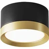 Image de Plafondlamp Opbouwlamp Eetkamerlamp aluminium zwart goud D 8,5 cm