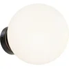 Image de Maytoni wandlamp zwart wit   bolvormige glazen kap E14, modern