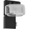Image de LEDVANCE ORBIS Flame wand- en plafondlamp met LED, zwart, 5,5W, 350lm, 3000/4000K, kleurtemperatuur instelbaar via wandschakelaar (koud wit/warm wit), IP44 bescherming tegen vreemde voorwerpen en spatwater