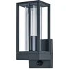 Image de OSRAM Endura Classic LED-wandlamp Frame, E27-uitvoering, PIR-sensor, IP44, aluminium donkergrijs, glas