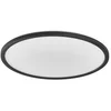 Image de OSRAM ORBIS Ultra Slim plafondlamp 400mm, zwart, 22W, 2720lm, homogeen, warm wit licht (3000K) + achtergrondverlichting, drietraps dimmen via wandschakelaar, ultraslank, IP20 bescherming