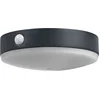 Image de OSRAM ENDURA Style zonnelamp voor aan de muur Tossa, warm wit licht (3000 K), geïntegreerde sensor, kan zonder stroom worden gebruikt, tot acht uur verlichtingsduur, beschermingsklasse IP44, zwart