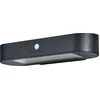 Image de OSRAM ENDURA Style ovale zonnelamp voor aan de muur, koel wit licht (4000 K), geïntegreerde sensor, kan zonder stroom worden gebruikt, lange batterijduur: 30 keer 60 seconden in PIR-modus, beschermingsklasse IP44, zwart
