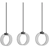 Image de OSRAM Decor Circle decoratieve hanglamp, 3-lamps, LN, 20W, 1300lm, 3000K/4200K/6500K, warm wit/koud wit/daglicht, Click-CCT schakelaar, IP20, kunststof, zwart, LED niet vervangbaar