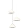 Image de OSRAM hanglamp 3-lamps Decor Lotus Leaf wit van metaal en papier-maché, E14, 1562mm lengte , kap van gerecycled materiaal, duurzaam dankzij vervangbare lichtbron, eenvoudig te installeren