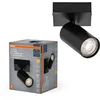 Image de OSRAM LED SPOT OCTAGON 1 x 3,4W, GU10, 230lm, zwart, 2.700K kleurtemperatuur, warm witte lichtkleur, tijdloos, vervangbare ledlamp, ideaal voor interieurs, CRI 90, verstelbare koppen, dimbaar
