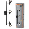 Image de OSRAM LED SPOT GU10 3 x 3,4W, 690lm, schwarz, 2.700K Farbtemperatur, warmweiße Lichtfarbe, zeitloses Design, austauschbare LED-Lampe, ideal für Innenräume, CRI 90, verstellbare Köpfe