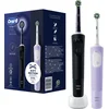 Image de Oral-B Vitality Pro 100 - Duo Zwart en Lila - Gift edition - Elektrische Tandenborstel